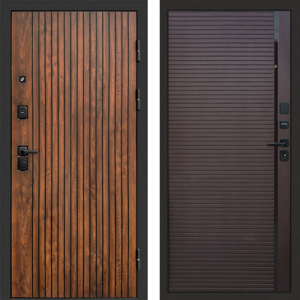 Входная дверь Termo-Door Твист Дуб Патина - Porte Шоколад