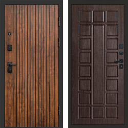 Входная дверь Termo-Door Твист Дуб Патина - Престиж венге