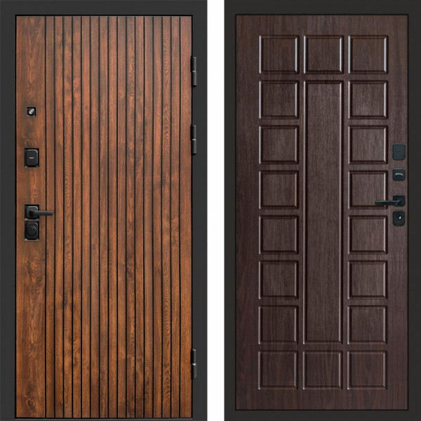 Входная дверь Termo-Door Твист Дуб Патина - Престиж венге