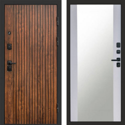 Входная дверь Termo-Door Твист Дуб Патина - Зеркало белый софт