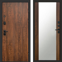 Входная дверь Termo-Door Твист Дуб Патина - Зеркало дуб