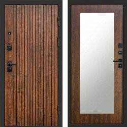 Входная дверь Termo-Door Твист Дуб Патина - Зеркало Триумф дуб