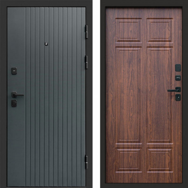 Входная дверь Termo-Door Твист Grey - Без серии Орех премиум