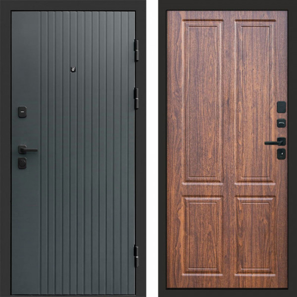 Входная дверь Termo-Door Твист Grey - Без серии Орех стандарт