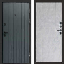 Входная дверь Termo-Door Твист Grey - Горизонт бетон светлый