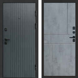 Входная дверь Termo-Door Твист Grey - Горизонт бетон темный