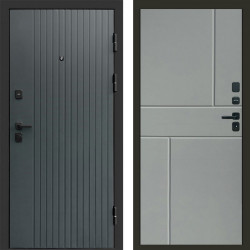 Входная дверь Termo-Door Твист Grey - Горизонт Grey софт