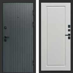 Входная дверь Termo-Door Твист Grey - Гранд Белый софт