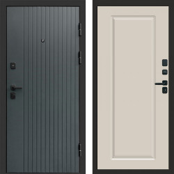 Входная дверь Termo-Door Твист Grey - Гранд Слоновая кость