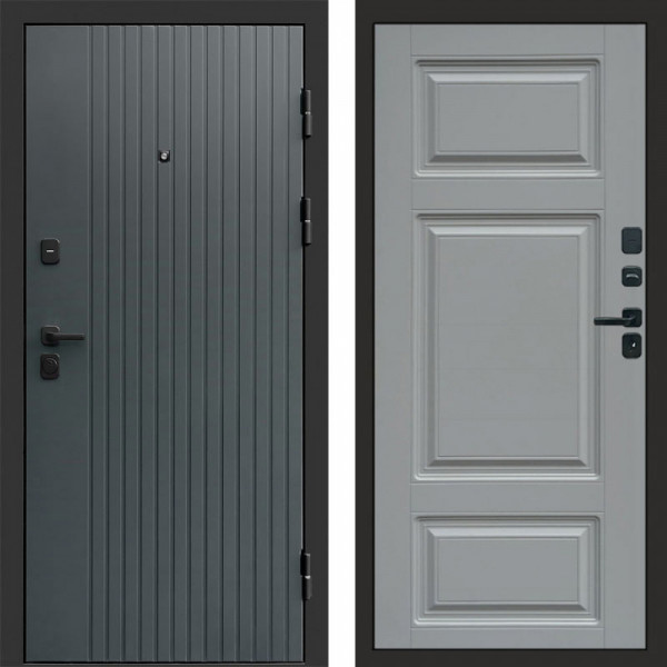 Входная дверь Termo-Door Твист Grey - Лион Grey софт
