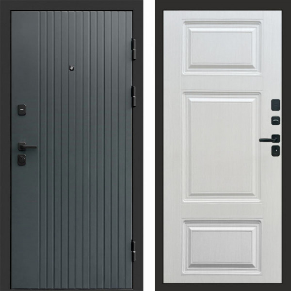 Входная дверь Termo-Door Твист Grey - Лион Лиственница