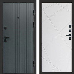 Входная дверь Termo-Door Твист Grey - Лучи белый