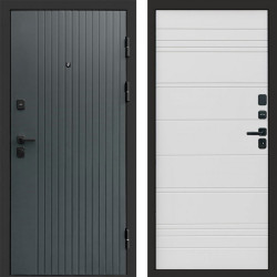 Входная дверь Termo-Door Твист Grey - Лучи White line