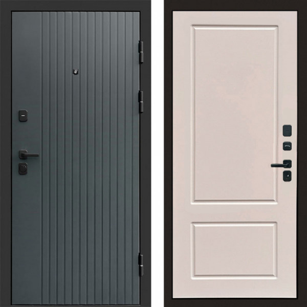 Входная дверь Termo-Door Твист Grey - Марсель Слоновая кость