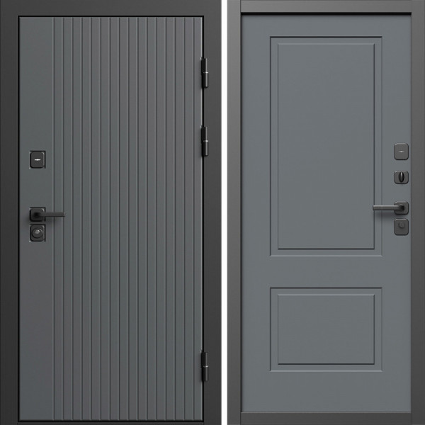 Входная дверь Termo-Door Твист Грей - Нео Классика Грей Софт