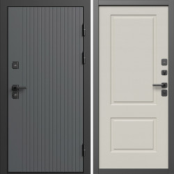 Входная дверь Termo-Door Твист Грей - Нео Классика Слоновая Кость