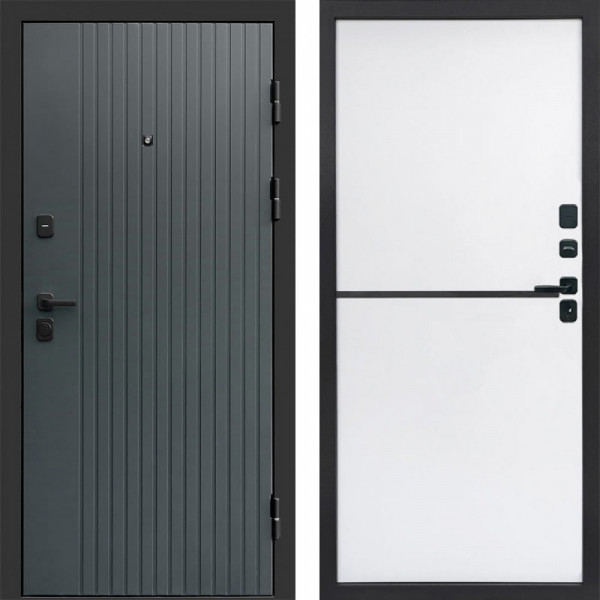 Входная дверь Termo-Door Твист Grey - Нео White