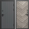 Входная дверь Termo-Door Твист Грей - Плаза Елочка Серая