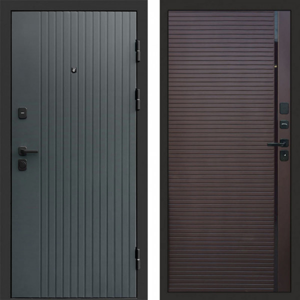 Входная дверь Termo-Door Твист Grey - Porte Шоколад