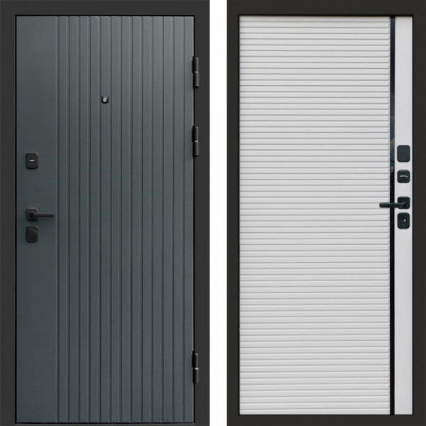 Входная дверь Termo-Door Твист Grey - Porte white