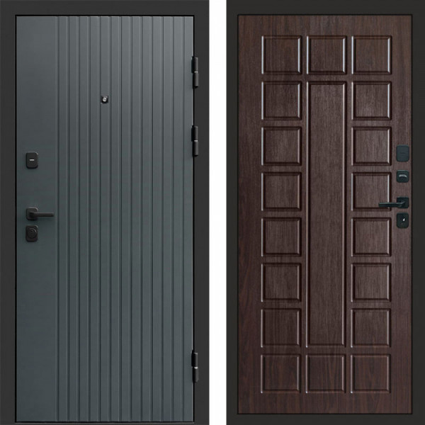 Входная дверь Termo-Door Твист Grey - Престиж венге