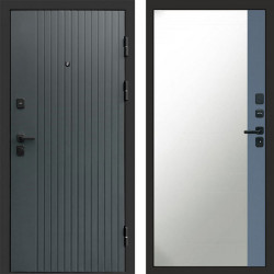 Входная дверь Termo-Door Твист Grey - Зеркало Фацет Grey софт