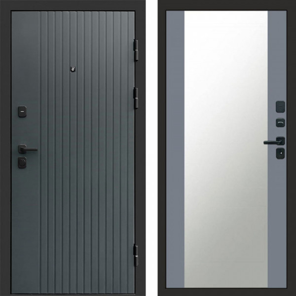 Входная дверь Termo-Door Твист Grey - Зеркало Grey Софт