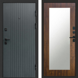 Входная дверь Termo-Door Твист Grey - Зеркало Триумф дуб