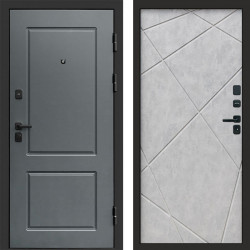 Входная дверь Termo-Door Верона - Лучи бетон светлый