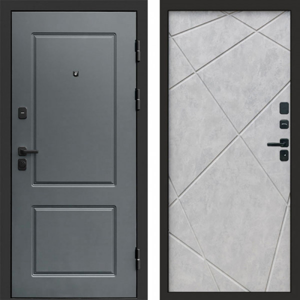 Входная дверь Termo-Door Верона - Лучи бетон светлый