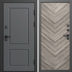 Входная дверь Termo-Door Верона - Плаза Елочка Серая