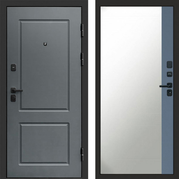 Входная дверь Termo-Door Верона - Зеркало Фацет Grey софт