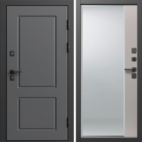 Входная дверь Termo-Door Верона - Зеркало Фацет Капучино