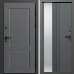 Входная дверь Termo-Door Верона - Зеркало Люмис Грей Софт