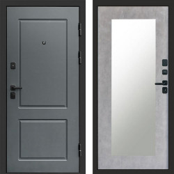Входная дверь Termo-Door Верона - Зеркало Триумф бетон светлый