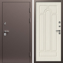Входная дверь Termo-Door Техно Медь Антик - Арка лиственница