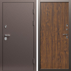 Входная дверь Termo-Door Техно Медь Антик - Флэт Дуб
