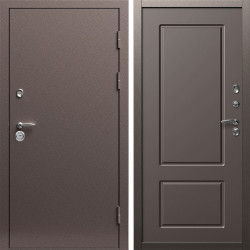 Входная дверь Termo-Door Техно Медь Антик - Марсель Шоколад
