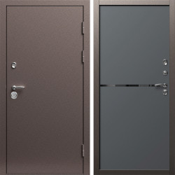 Входная дверь Termo-Door Техно Медь Антик - Нео Графит