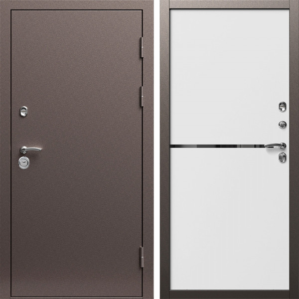 Входная дверь Termo-Door Техно Медь Антик - Нео White