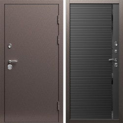 Входная дверь Termo-Door Техно Медь Антик - Порте black