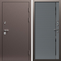 Входная дверь Termo-Door Техно Медь Антик - Порте Grey софт