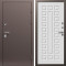 Входная дверь Termo-Door Техно Медь Антик - Престиж белое дерево