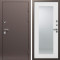 Входная дверь Termo-Door Техно Медь Антик - Зеркало Триумф Белый софт