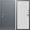Входная дверь Termo-Door Техно Серебро Антик - Арка белое дерево