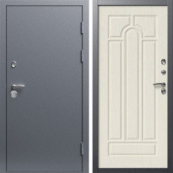 Входная дверь Termo-Door Техно Серебро Антик - Арка лиственница