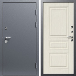 Входная дверь Termo-Door Техно Серебро Антик - Классика лиственница
