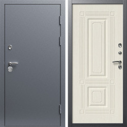 Входная дверь Termo-Door Техно Серебро Антик - Мадрид Лиственница