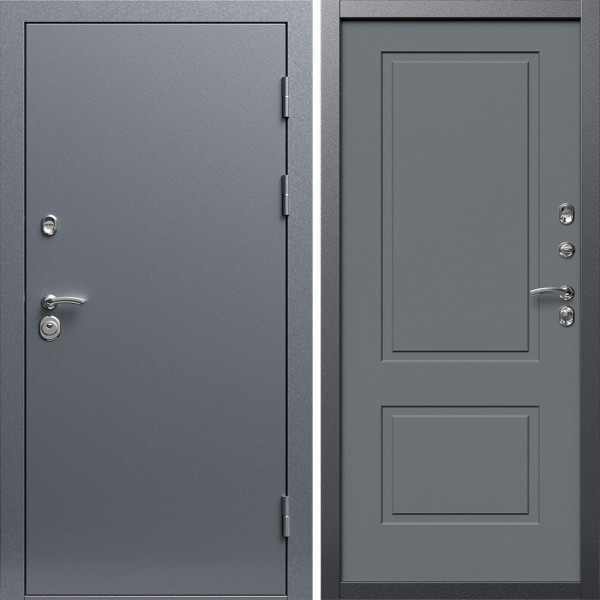 Входная дверь Termo-Door Техно Серебро Антик - Нео Классика Грей Софт