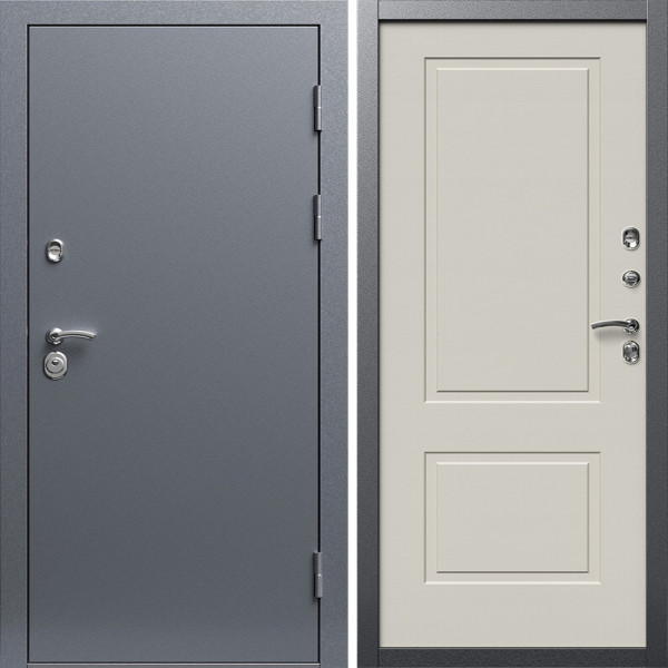 Входная дверь Termo-Door Техно Серебро Антик - Нео Классика Слоновая Кость